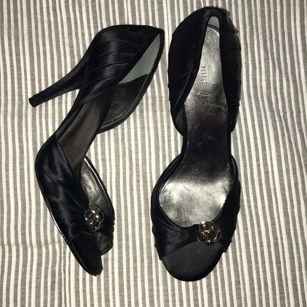 Nine West heels, peep toe